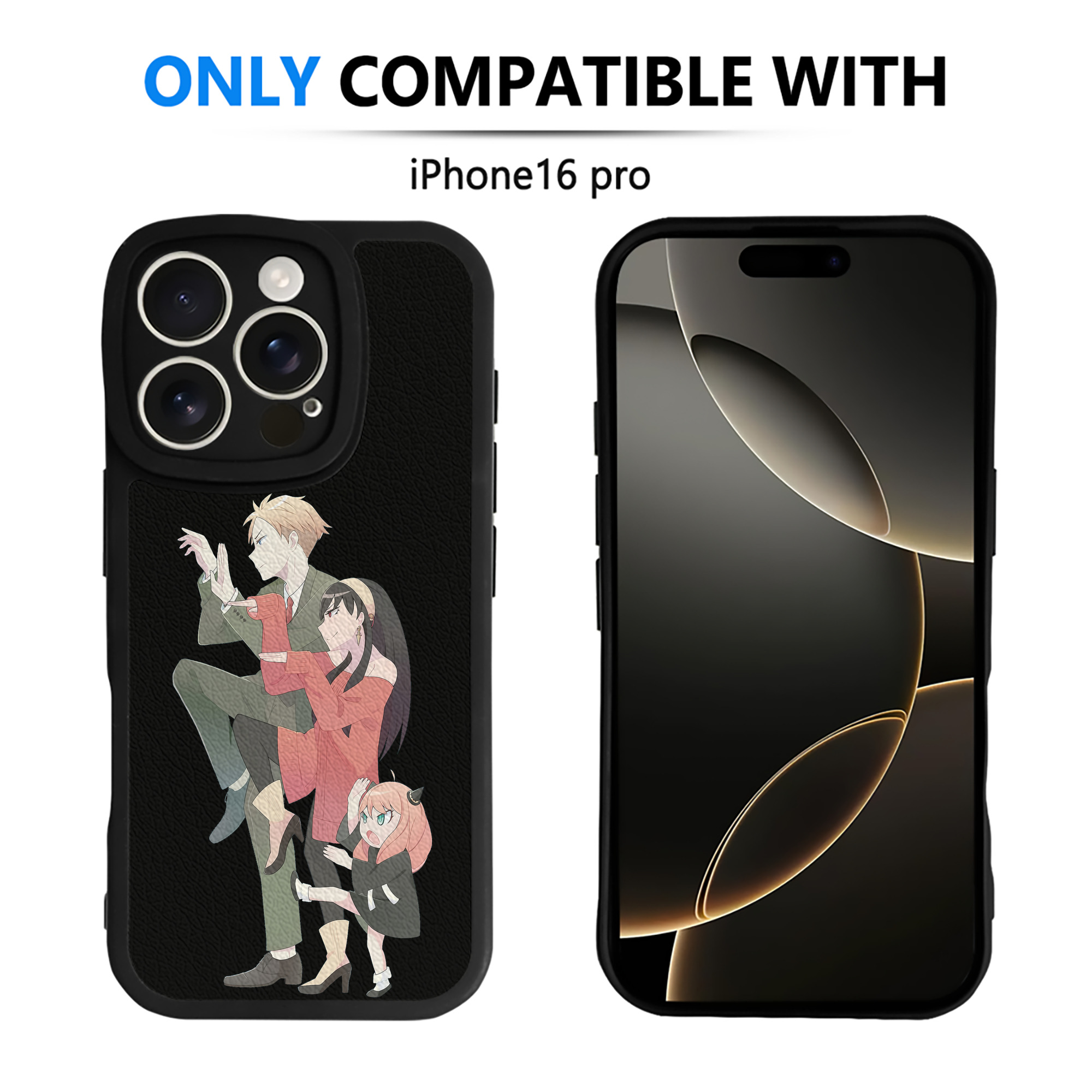 （画像用） SPY×FAMILY间谍家家酒 【iPhone 16シリーズ対応】シリコンスマホケース（レザー調） 材質：シリコン